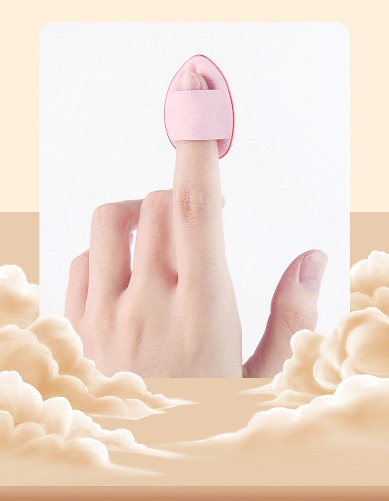 Mini Powder Puff Finger Size Air Cushion Puff Makeup Foundation Blending Powder Puff Cosmetic Tool for Loose Powder Face Powder Mineral Powder