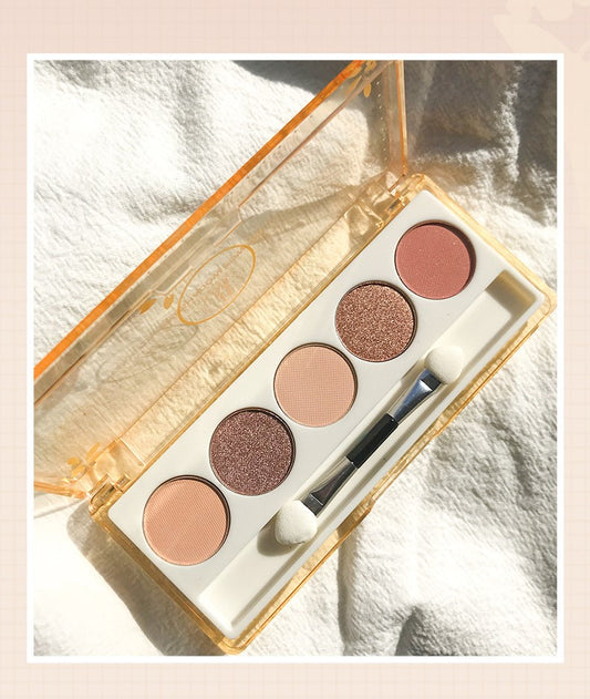 5 colors Band Brush psychedelic eye shadow palette