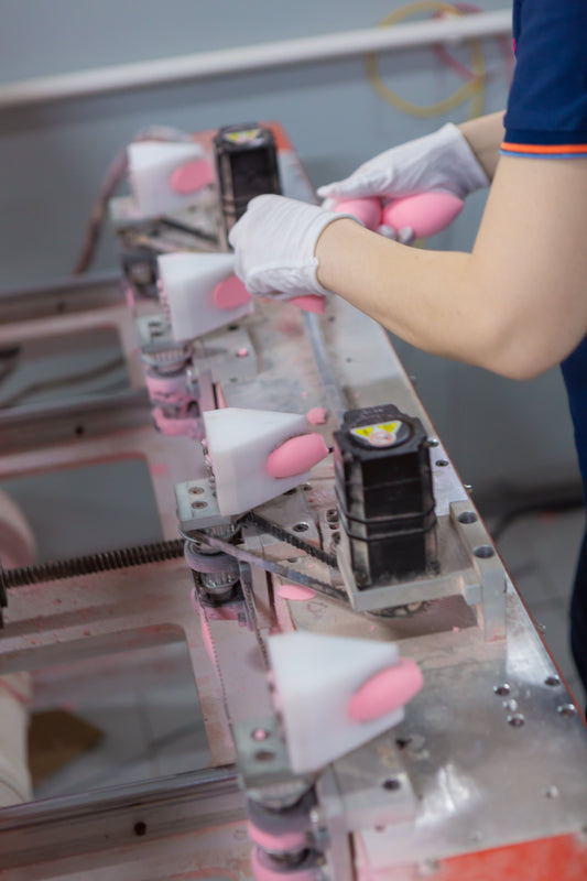 Polishing of beauty blenders
