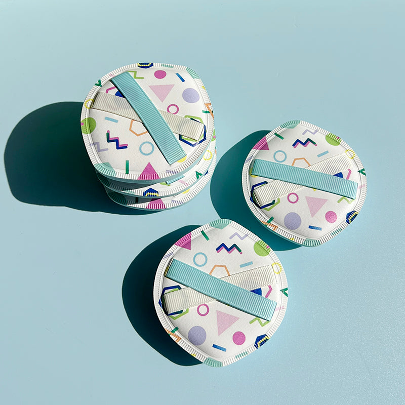 Thickened 4mm Rubycell Air cushion powder puff with printing in box packing