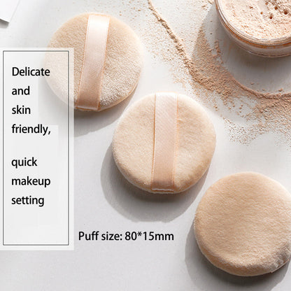 3.15 inches skin tone Powder Puff -2pcs/bag