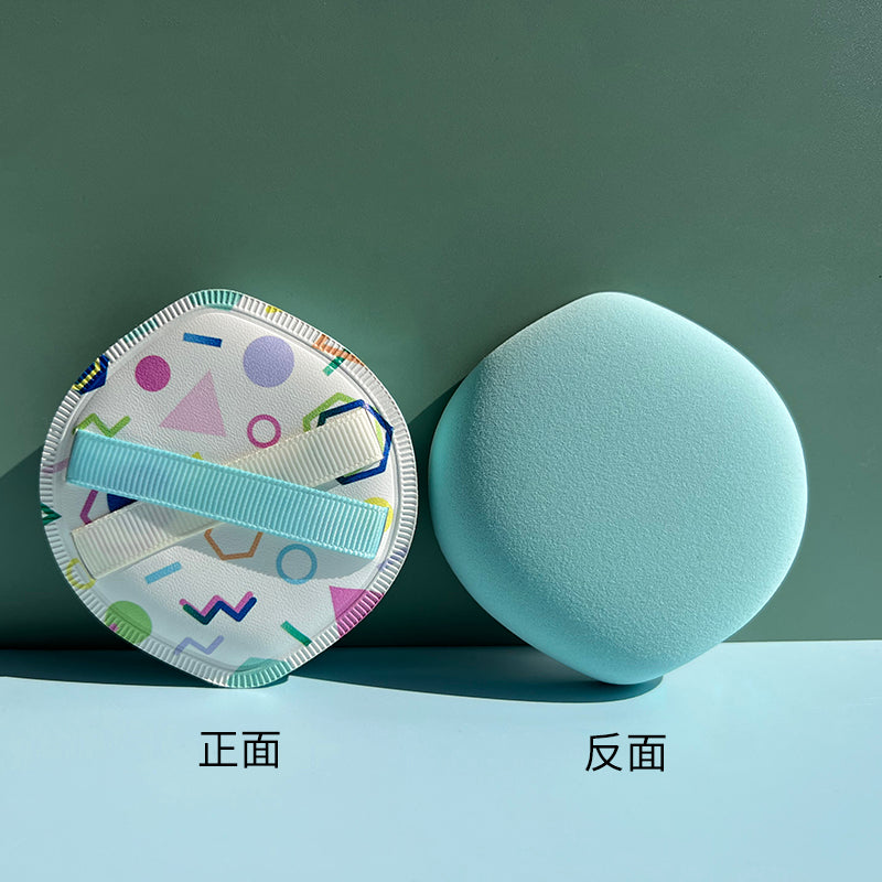 Thickened 4mm Rubycell Air cushion powder puff with printing in box packing