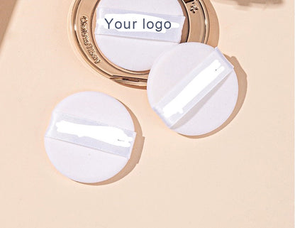 Powder Puff 8 Pieces Round Face Makeup Pressed Blending Foundation Cream Make Up Ribbon Strap Sponge Cushion Applicator 8pcs/box