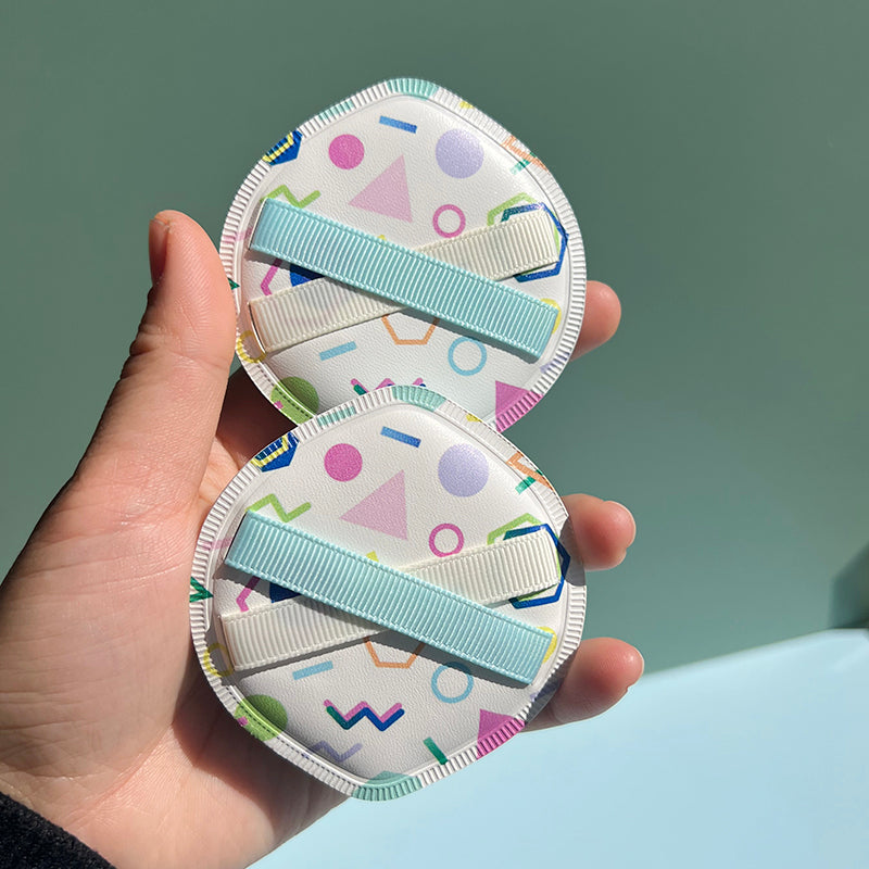 Thickened 4mm Rubycell Air cushion powder puff with printing in box packing