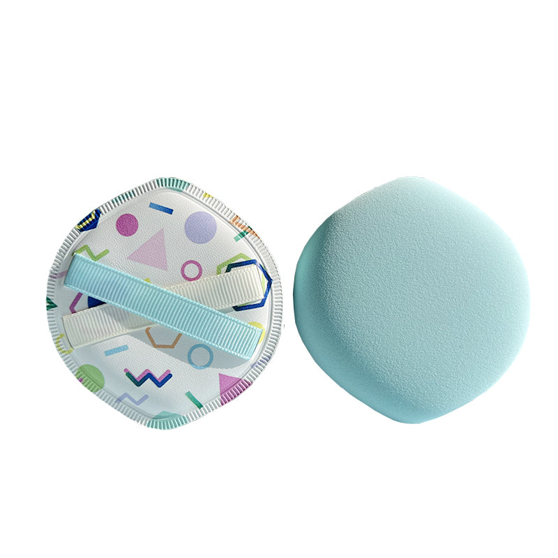 Thickened 4mm Rubycell Air cushion powder puff with printing in box packing