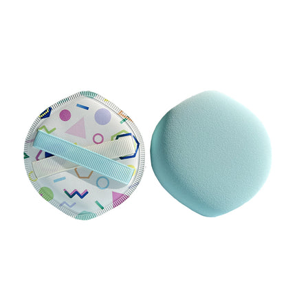 Thickened 4mm Rubycell Air cushion powder puff with printing in box packing