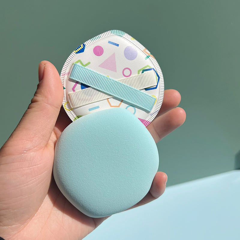 Thickened 4mm Rubycell Air cushion powder puff with printing in box packing