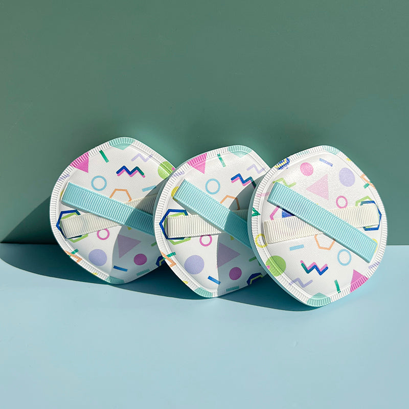 Thickened 4mm Rubycell Air cushion powder puff with printing in box packing