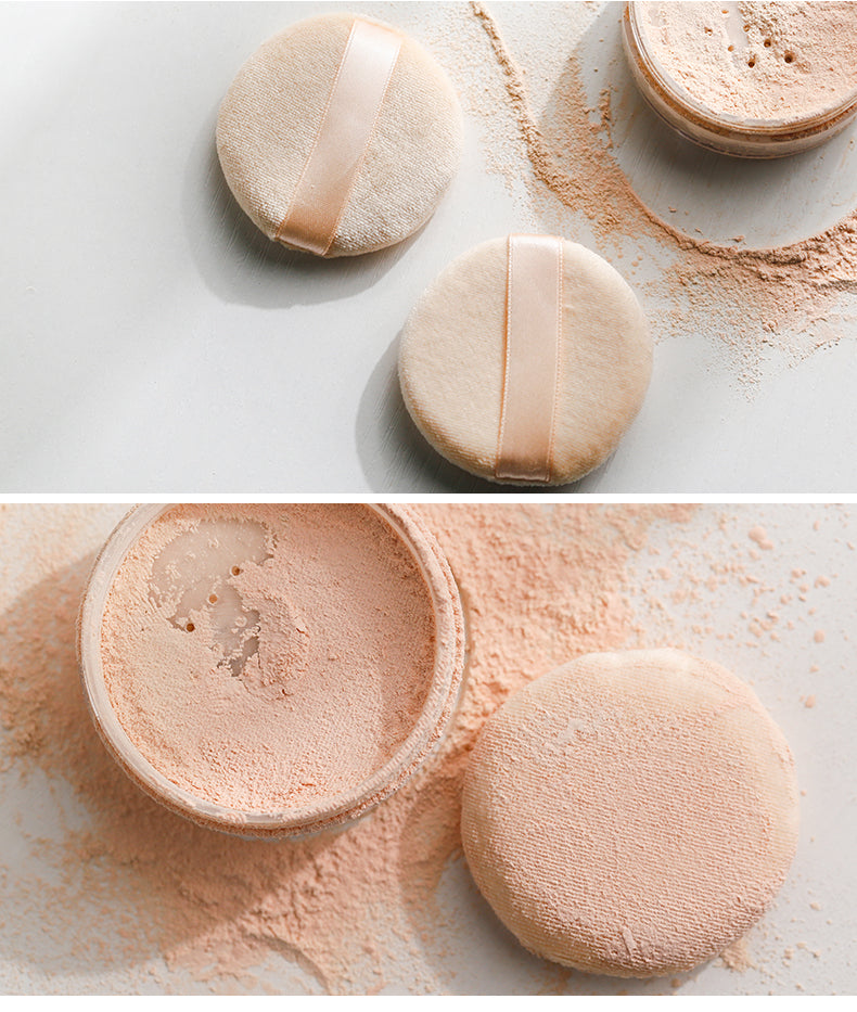 3.15 inches skin tone Powder Puff -2pcs/bag