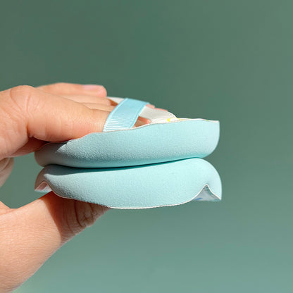 Thickened 4mm Rubycell Air cushion powder puff with printing in box packing