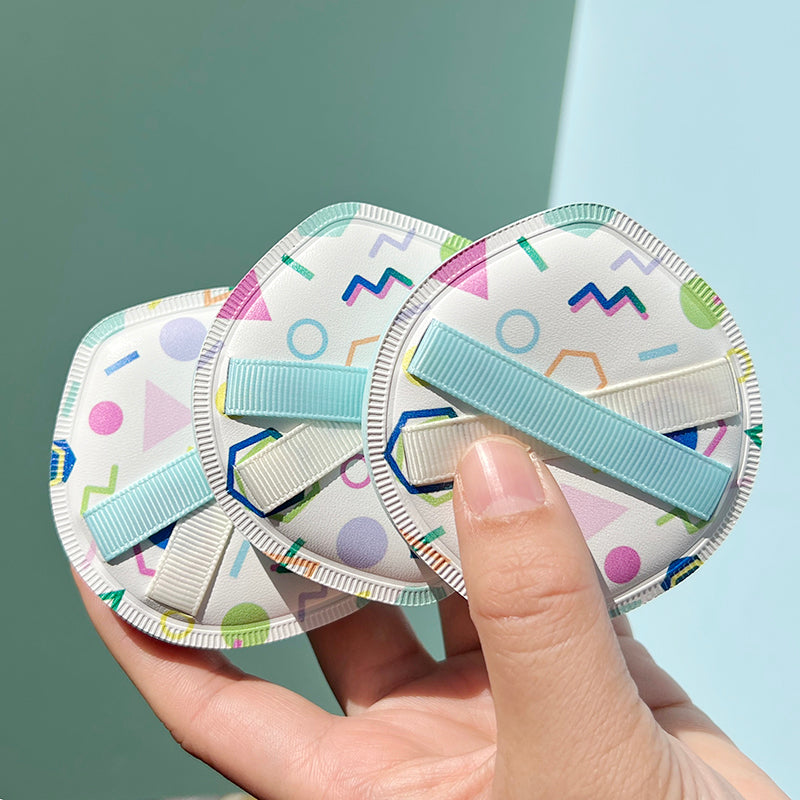 Thickened 4mm Rubycell Air cushion powder puff with printing in box packing