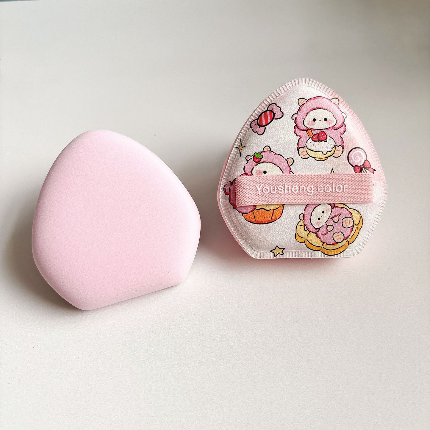 Cute printing Candy thicked air cushion powder puffs