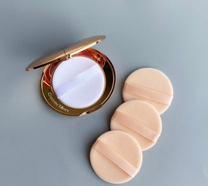 Powder Puff 8 Pieces Round Face Makeup Pressed Blending Foundation Cream Make Up Ribbon Strap Sponge Cushion Applicator 8pcs/box