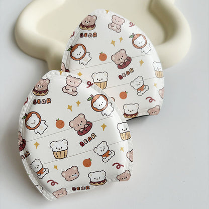 Leather integrated ribbon candy air cushion powder puff