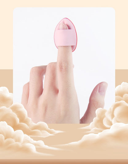 Mini Powder Puff Finger Size Air Cushion Puff Makeup Foundation Blending Powder Puff Cosmetic Tool for Loose Powder Face Powder Mineral Powder