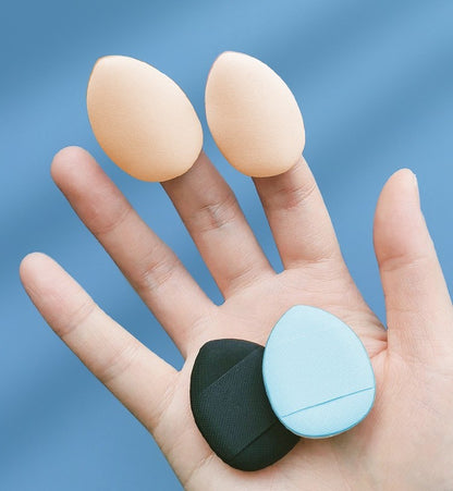 Mini Powder Puff Finger Size Air Cushion Puff Makeup Foundation Blending Powder Puff Cosmetic Tool for Loose Powder Face Powder Mineral Powder