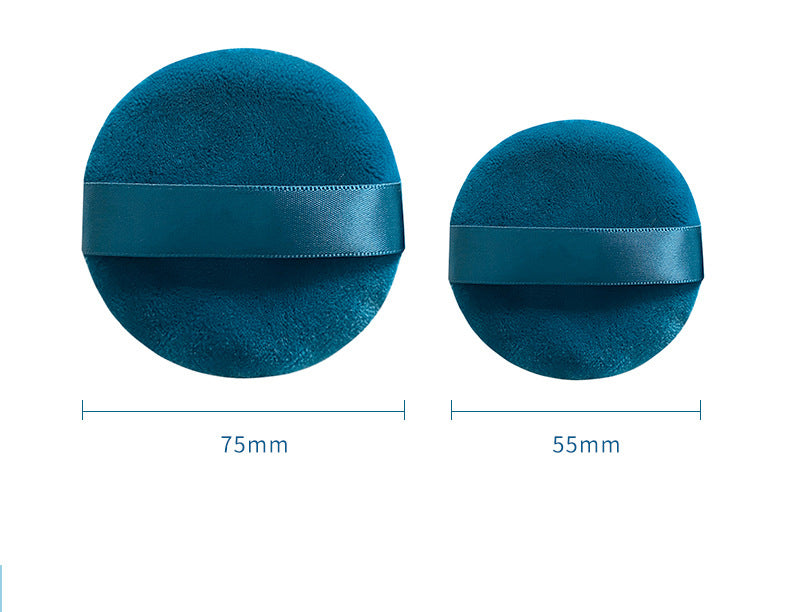 2.15"&2.95"Blue Long fluffy cotton powder puff