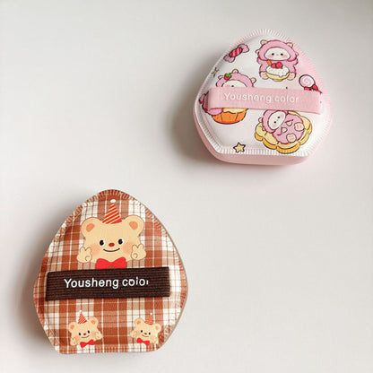 Cute printing Candy thicked air cushion powder puffs