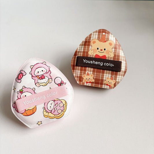 Cute printing Candy thicked air cushion powder puffs