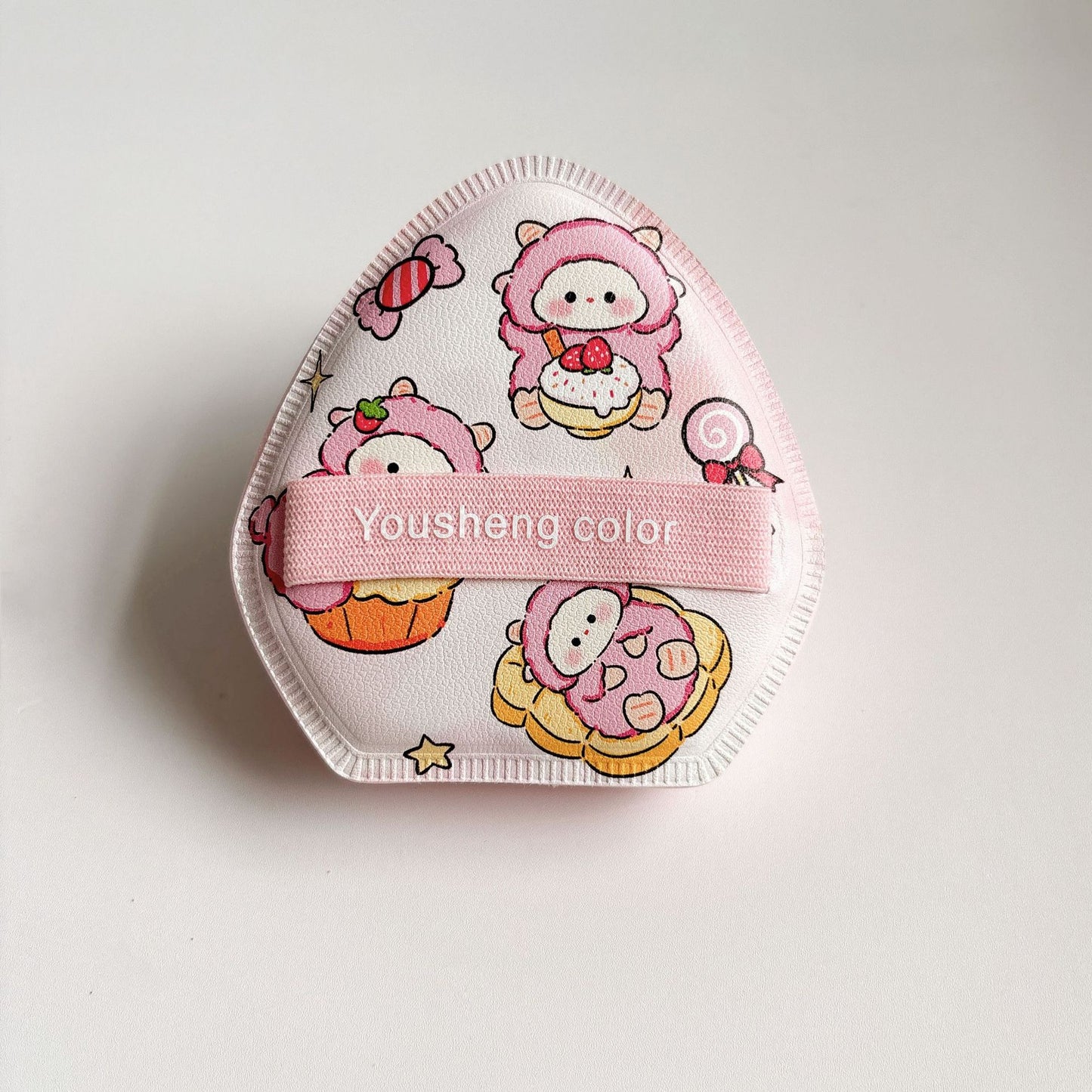 Cute printing Candy thicked air cushion powder puffs