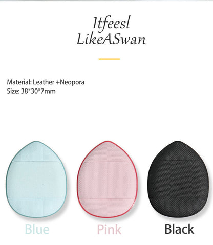 Mini Powder Puff Finger Size Air Cushion Puff Makeup Foundation Blending Powder Puff Cosmetic Tool for Loose Powder Face Powder Mineral Powder