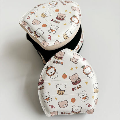 Leather integrated ribbon candy air cushion powder puff