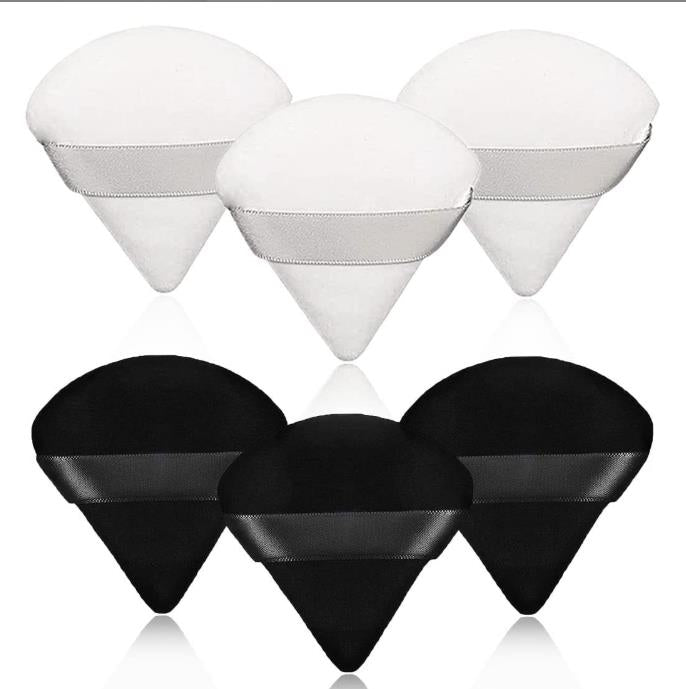 Triangle cosmetic cotton Powder Puffs-6pcs/box