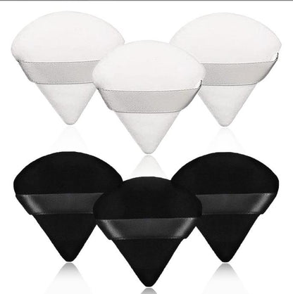 Triangle cosmetic cotton Powder Puffs-6pcs/box