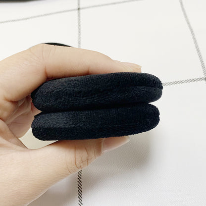 2.75 inches Black cosmetic cotton Powder Puffs- 4pcs/bag