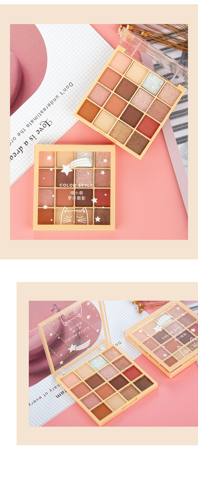 16 Colors Best Selling Black Eyeshadow Palette Eye shadow