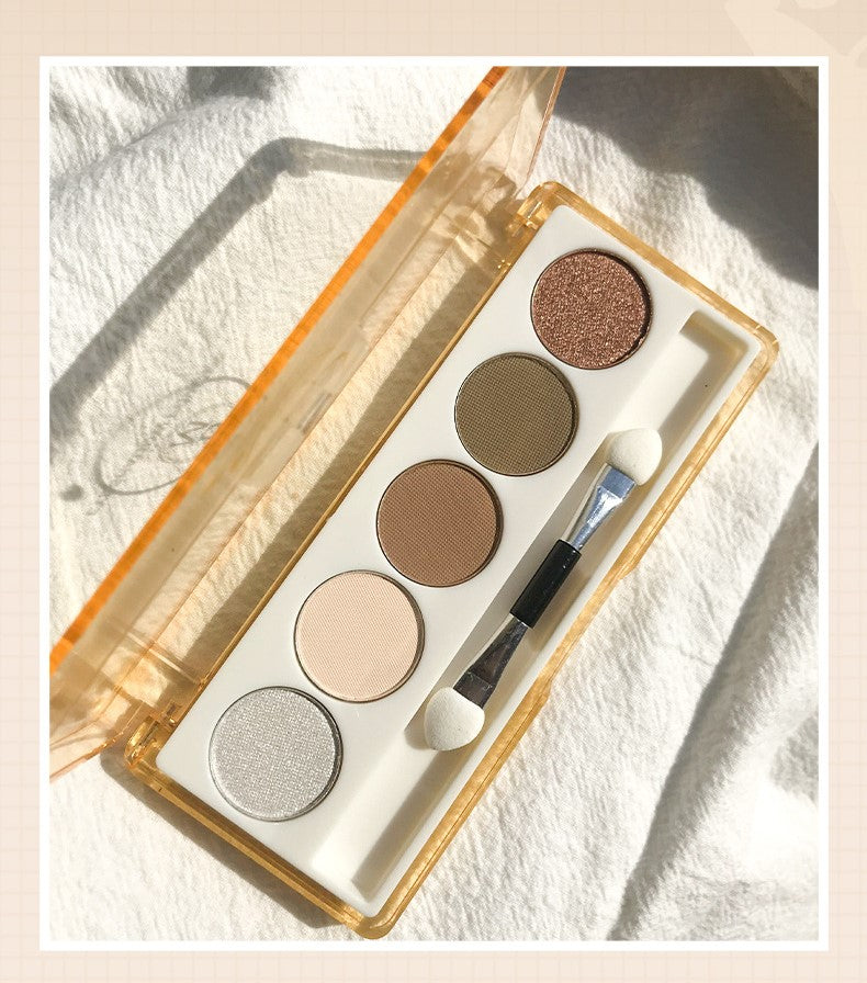 5 colors Band Brush psychedelic eye shadow palette