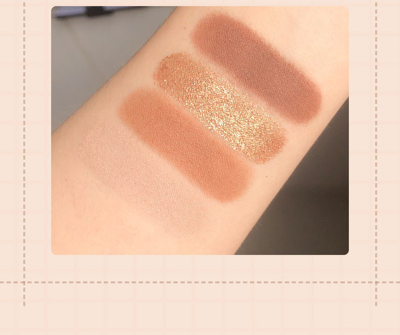 4-color sequin matte eye shadow plate