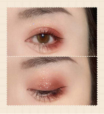 4-color sequin matte eye shadow plate