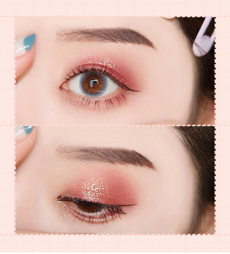 4-color sequin matte eye shadow plate