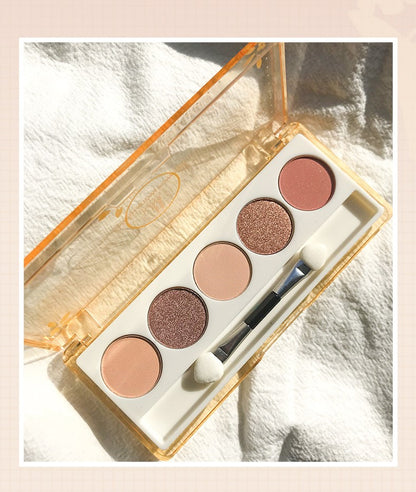 5 colors Band Brush psychedelic eye shadow palette