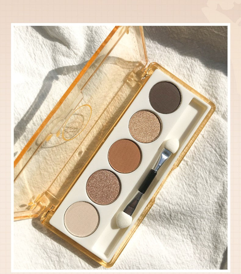 5 colors Band Brush psychedelic eye shadow palette